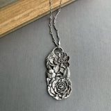Rose and Peony Statement Necklace | READY TO SHIP