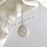 Personalized Handwriting Necklace, Love Is Everywhere