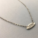Personalized Handwriting Necklace, Pure Love