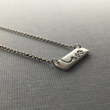 Personalized Handwriting Necklace, True Love