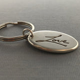 Personalized Handwriting Key Fob