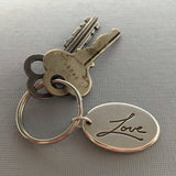 Personalized Handwriting Key Fob
