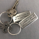 Personalized Handwriting Key Fob