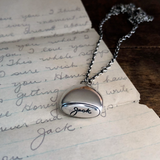 Personalized Handwriting Fob Necklace