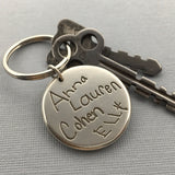 Personalized Handwriting Key Fob