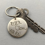 Personalized Handwriting Key Fob