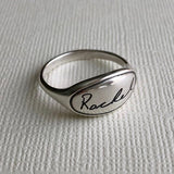 Personalized Handwriting Ring, Pure Love