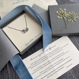 Hummingbird and Yarrow Necklace