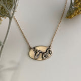 Hummingbird and Yarrow Necklace