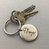 Personalized Handwriting Key Fob