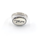 Personalized Handwriting Ring, Sweet Love