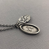 Personalized Handwriting Locket, Where Love Grows