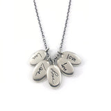 Personalized Multi Charm Handwriting Necklace, Tender Love