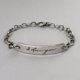 Personalized Handwriting Bracelet, Perfect Love