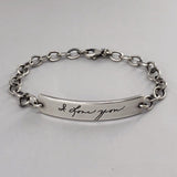 Personalized Handwriting Bracelet, Perfect Love