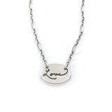 Personalized Handwriting Necklace, Sweet Love