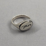 Personalized Handwriting Ring, Sweet Love