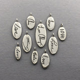 Personalized Multi Charm Handwriting Necklace, Tender Love