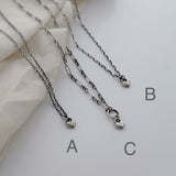Tiny Heart Necklace, Sterling Silver