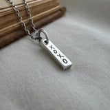Personalized Handwriting Charm, Tiny Bar