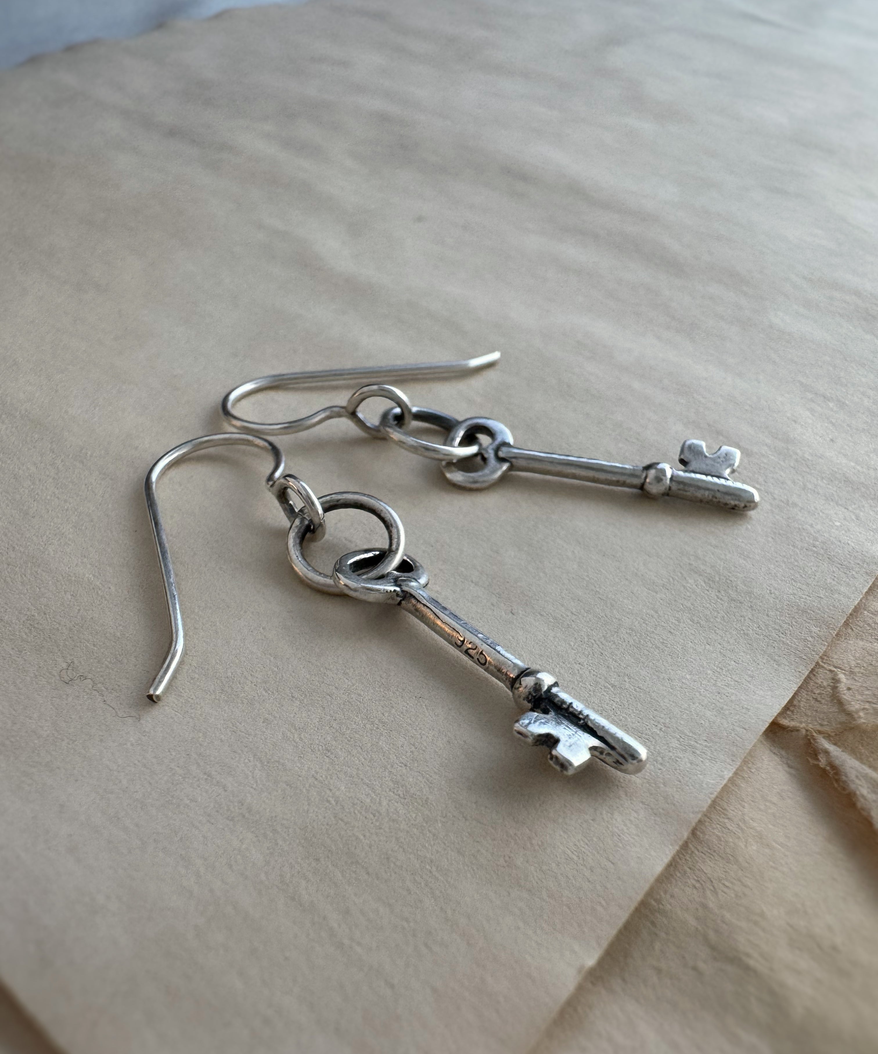 Skeleton Key Earrings