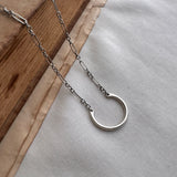 Storytelling Charm Holder Necklace, Long and Short Chain