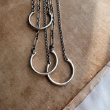 Storytelling Charm Holder Necklace, Long and Short Chain