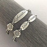 Personalized Handwriting Bracelet, Little Flower