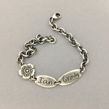 Personalized Handwriting Bracelet, Little Flower