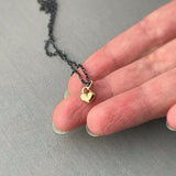 Tiny Heart Necklace, 14k Heart