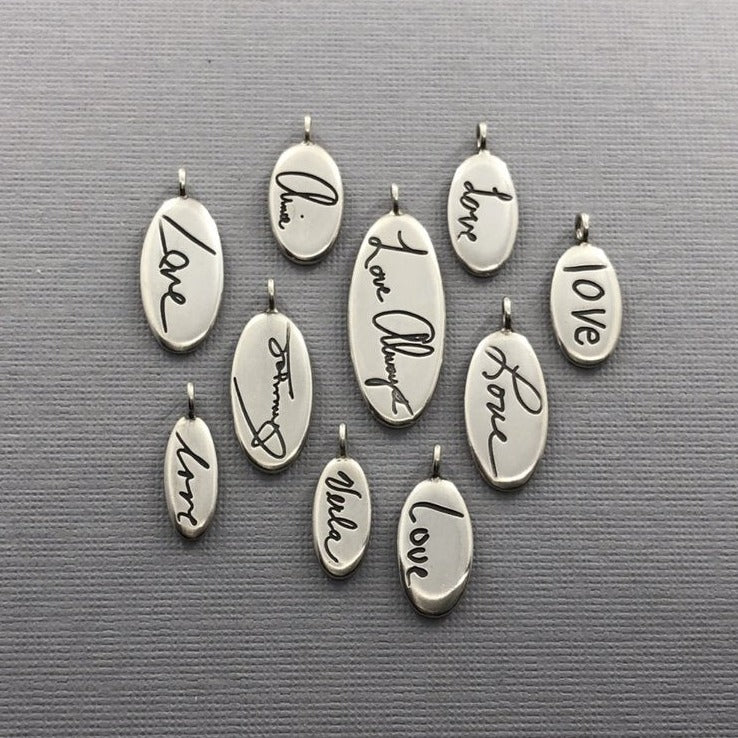 Personalized Handwriting Necklace, Tender Love