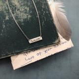 Personalized Handwriting Necklace, True Love